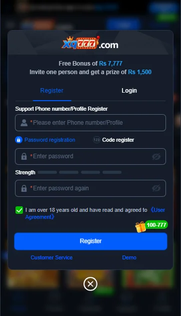xq777 register